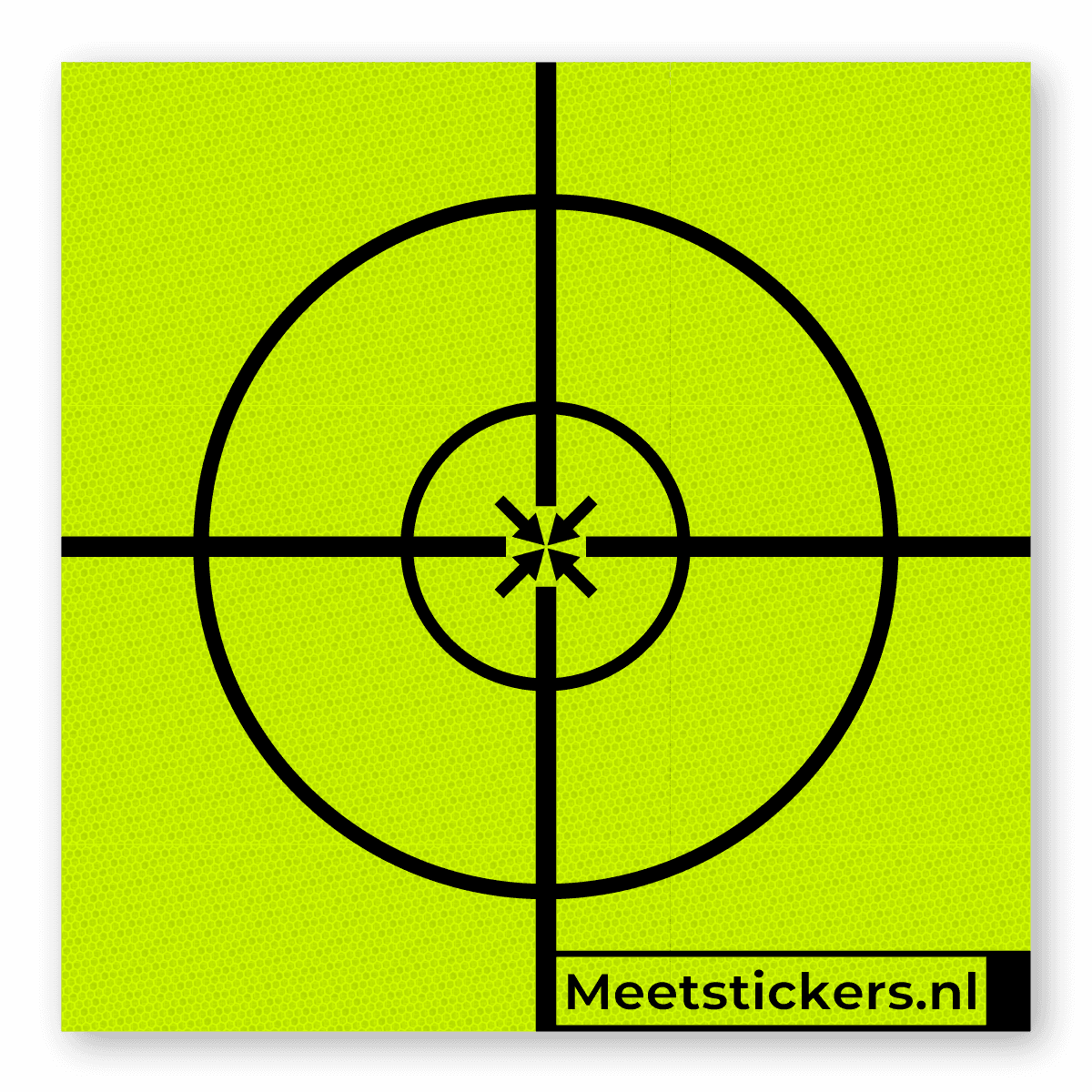 [OUD ONTWERP] Meetsticker klasse 3 T-7513 fluorescerend geel/groen