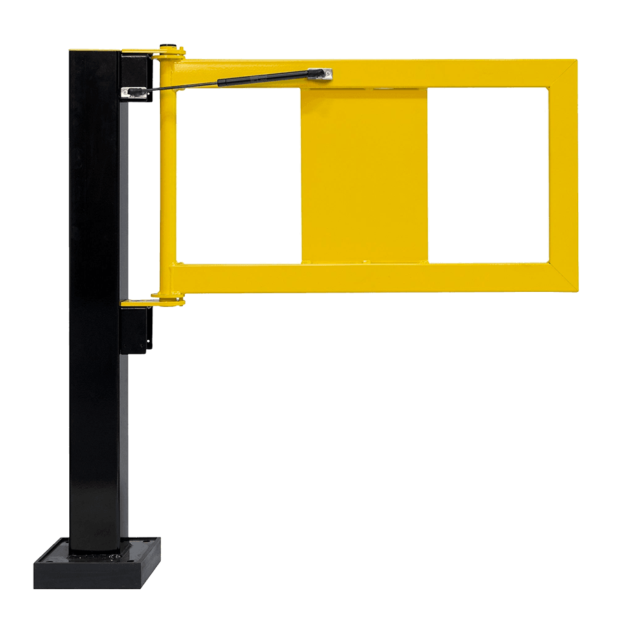 Deur met paal voor veiligheidsrailing TS-1 magazijn staal - bodemmontage