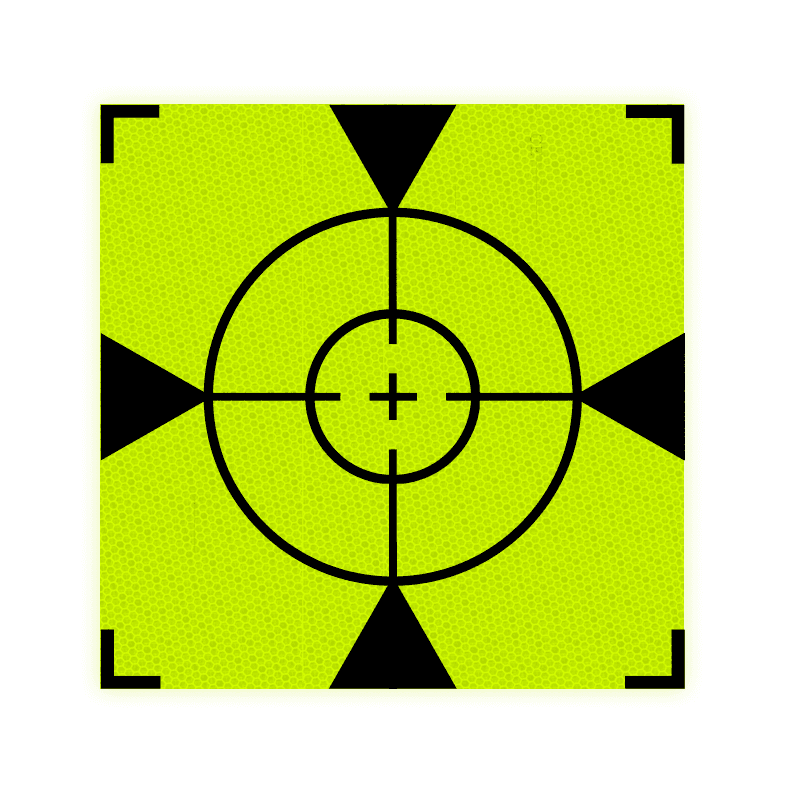 Meetsticker T2 klasse 3 T-7513 fluorescerend geel/groen