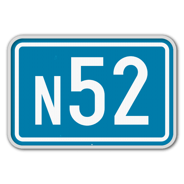 Panneau G2000 - F23a - Numéro d’une route ordinaire