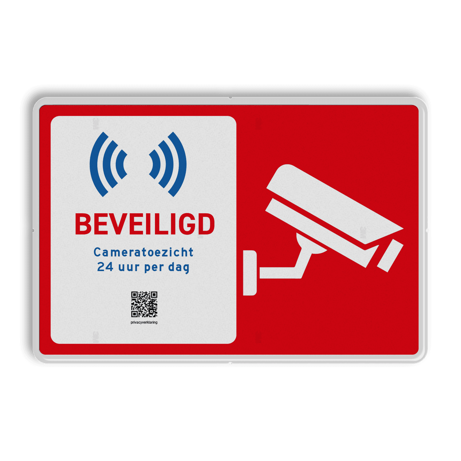 Informatiebord cameratoezicht - 3:2 - Reflecterend