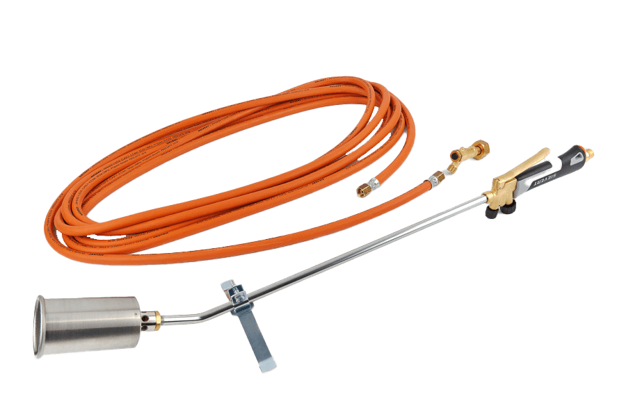 Propaanbrander RVS t.b.v. aanbrengen thermoplast - incl. 10 meter slang