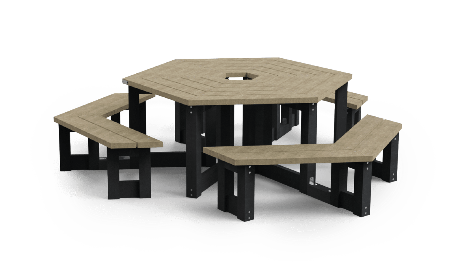 Picknicktafel - Type Siena - Rond - Bicolor