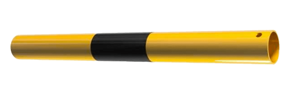 Stahlrohr Ø48mm für modulares Schutzgeländer TS2 – Längen 500/1000/1500mm