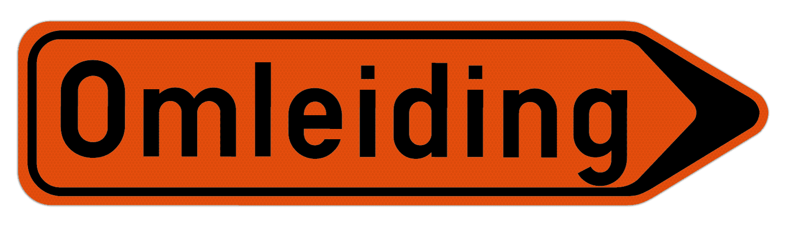 Vlak omleidingsbord F41 - Wegwijzer omleidingsweg