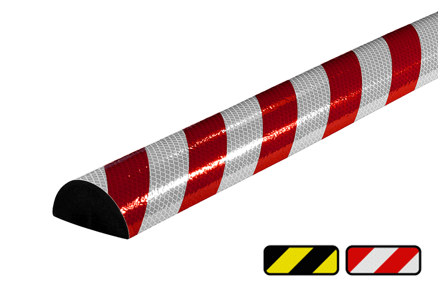 Stootbescherming PU-schuim reflecterend Ø70mm type C+ - zelfklevend