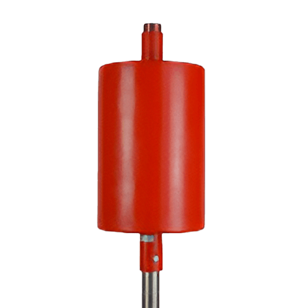 Topteken bakboord cilinder rood - 200x300mm excl. bevestiging