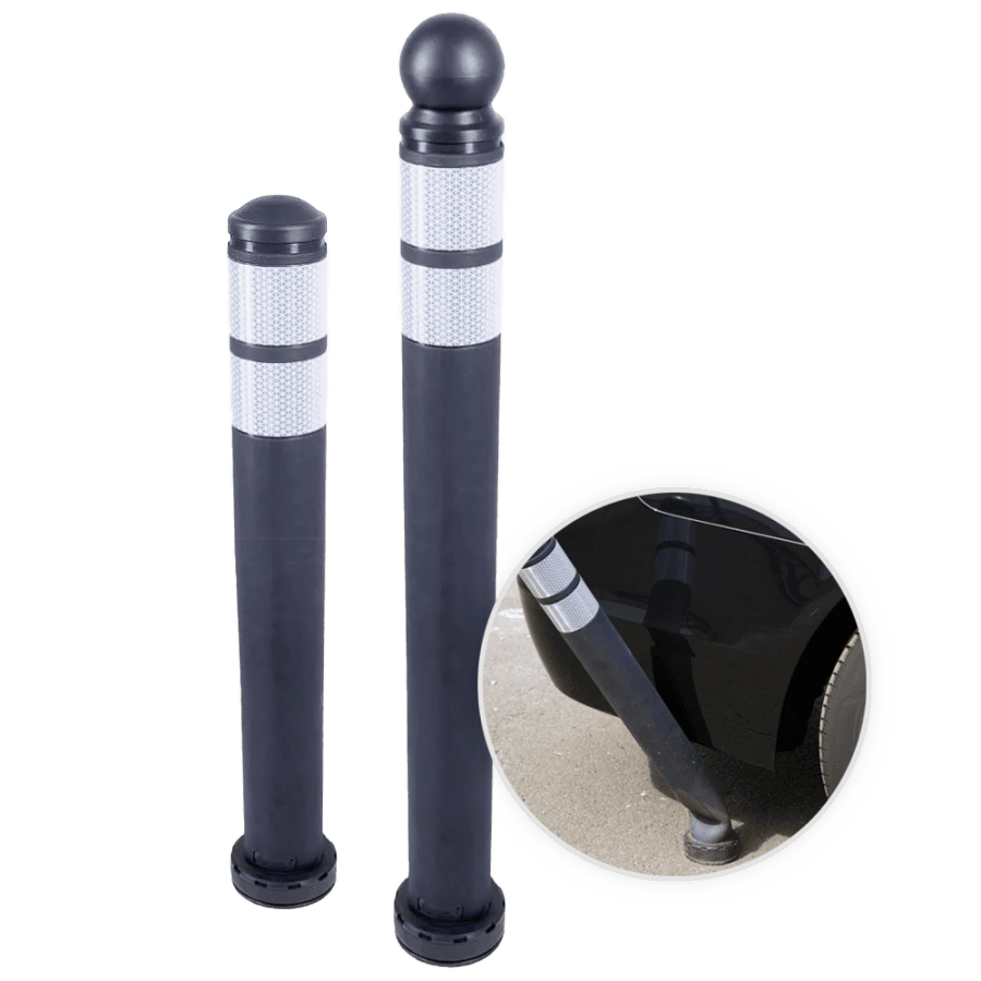 Afzetpaal CityPole flexibel Ø80x700/900mm - reflecterend - bodemmontage