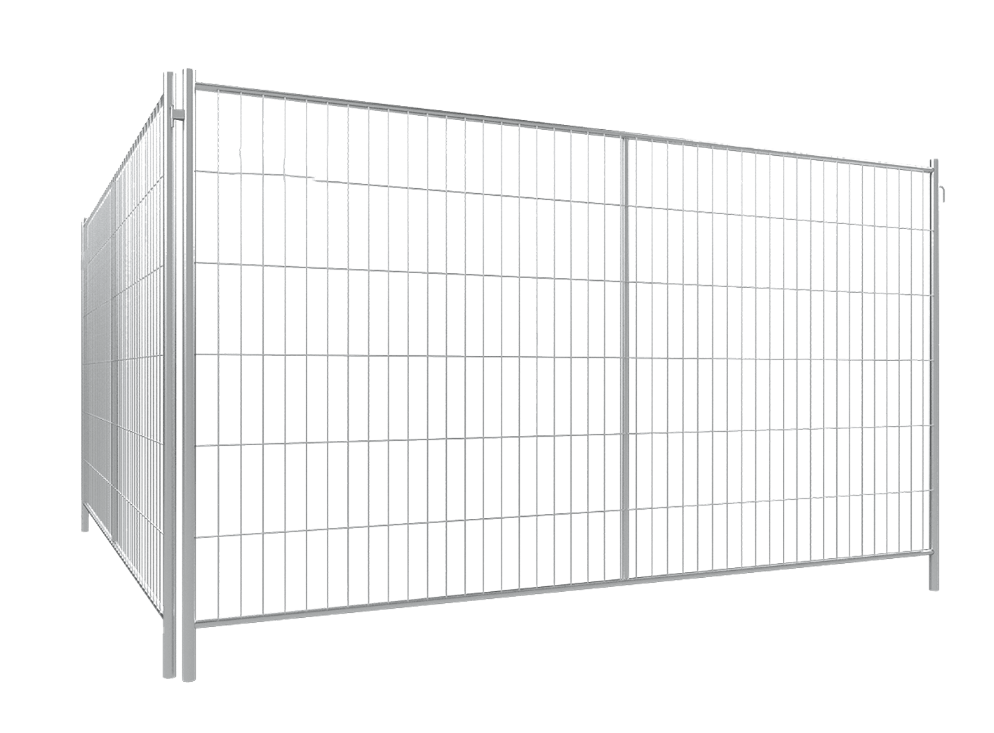 Bouwhek staal type Pro - 3500x2000 mm - 19 kg met verticale versteviging