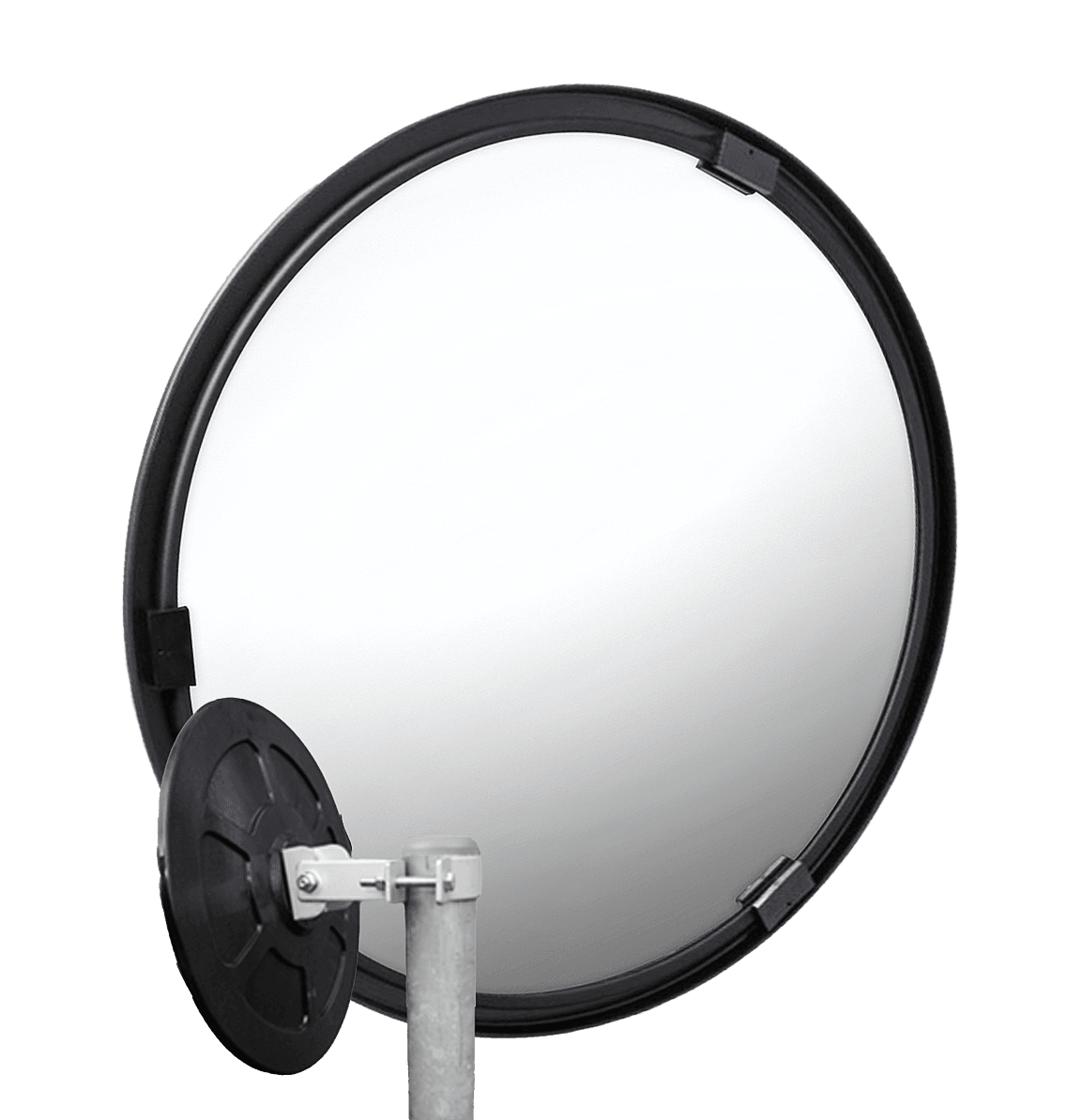 Veiligheidsspiegel rond kunststof met vaste beugel 48-90mm