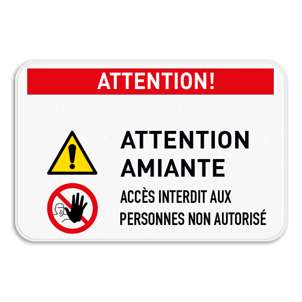 Panneau de sécurité - Danger amiante