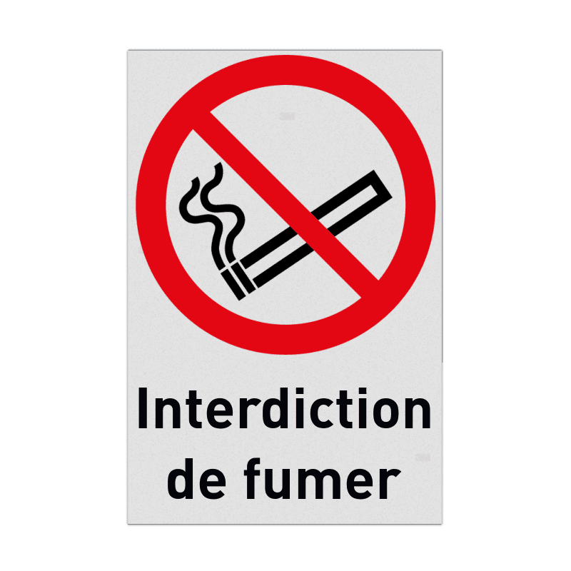 Autocollant ou panneau - P002 - Interdiction de fumer
