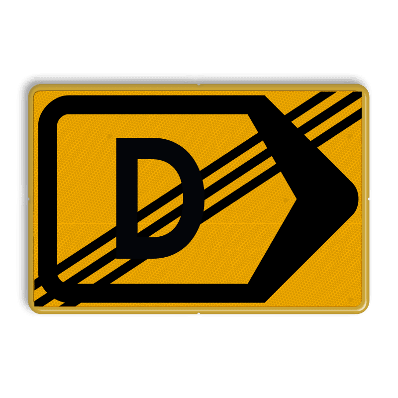 Omleidingsbord - T201r-de - Werk in uitvoering