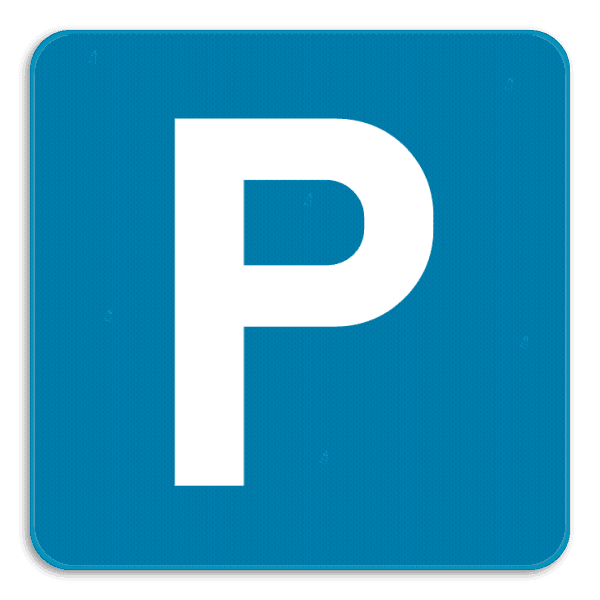 Parkeerbord vierkant E9