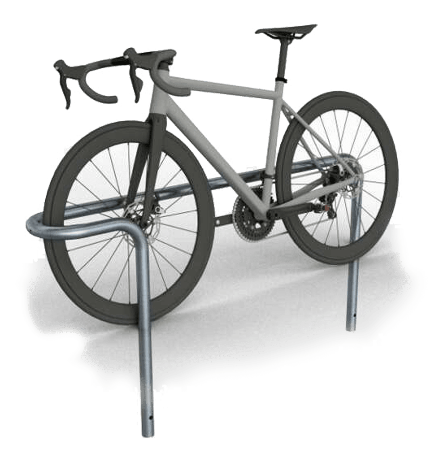 Fahrradbügel mit Schleifenform für 1 Fahrrad 1600x200x850 mm Stahl verzinkt