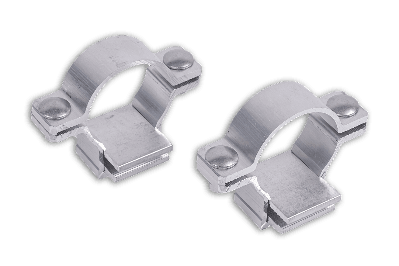 Rohrschellen 60mm Set - Alform Verkehrsschild Halterung