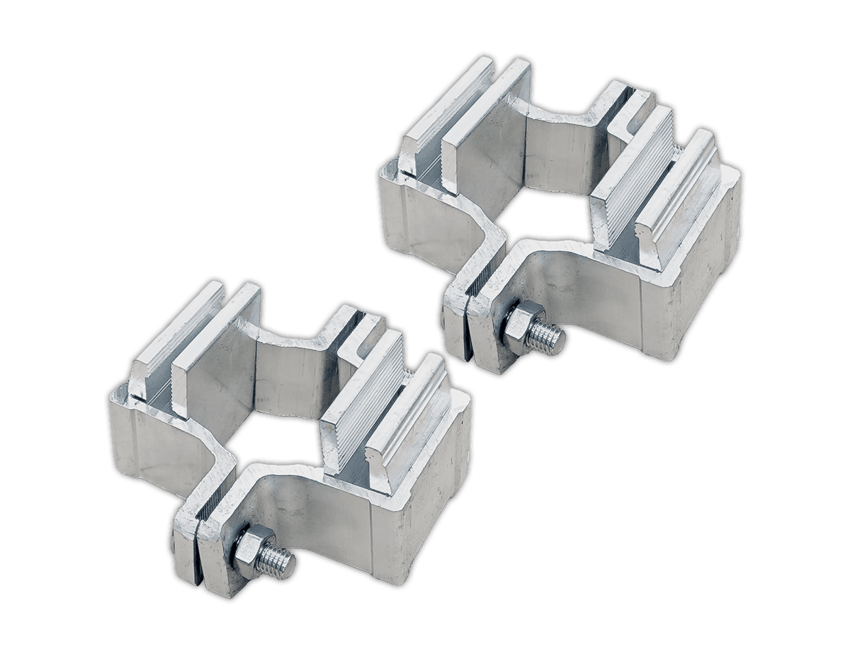 Rohrschelle doppelseitig 60mm set - Alform Verkehrsschild Halterung