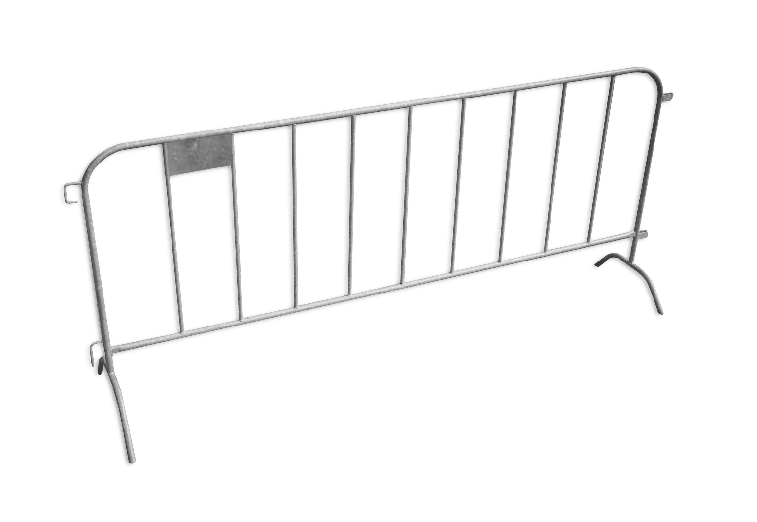 Dranghek staal 9 spijlen 250cm - 12kg lichtgewicht