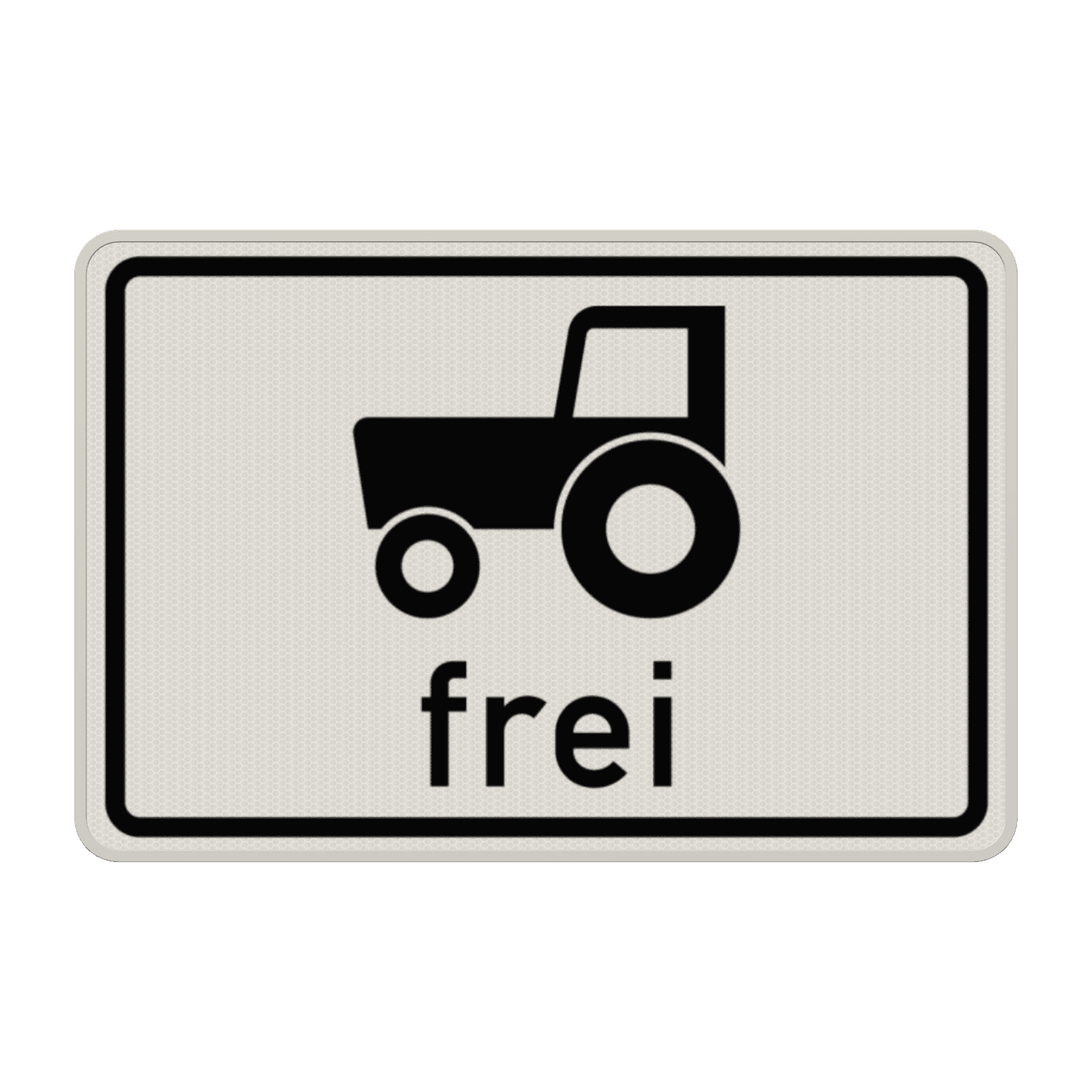 Verkehrszusatzeichen 1024-17 - Kraftfahrzeuge und Züge frei