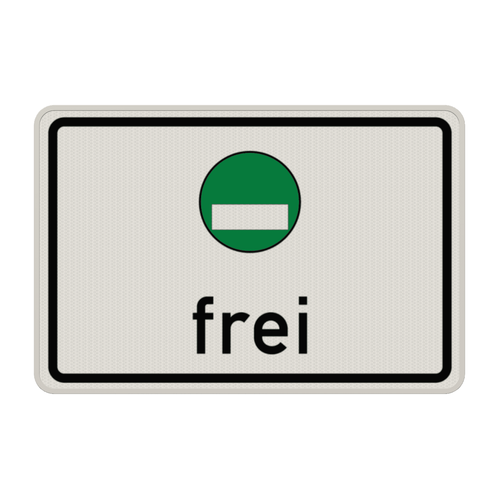 Verkehrszeichen 1031-52 - Freistellung vom Verkehrsverbot nach § 40 Abs. 1 BlmSchG – grüne Plakette frei