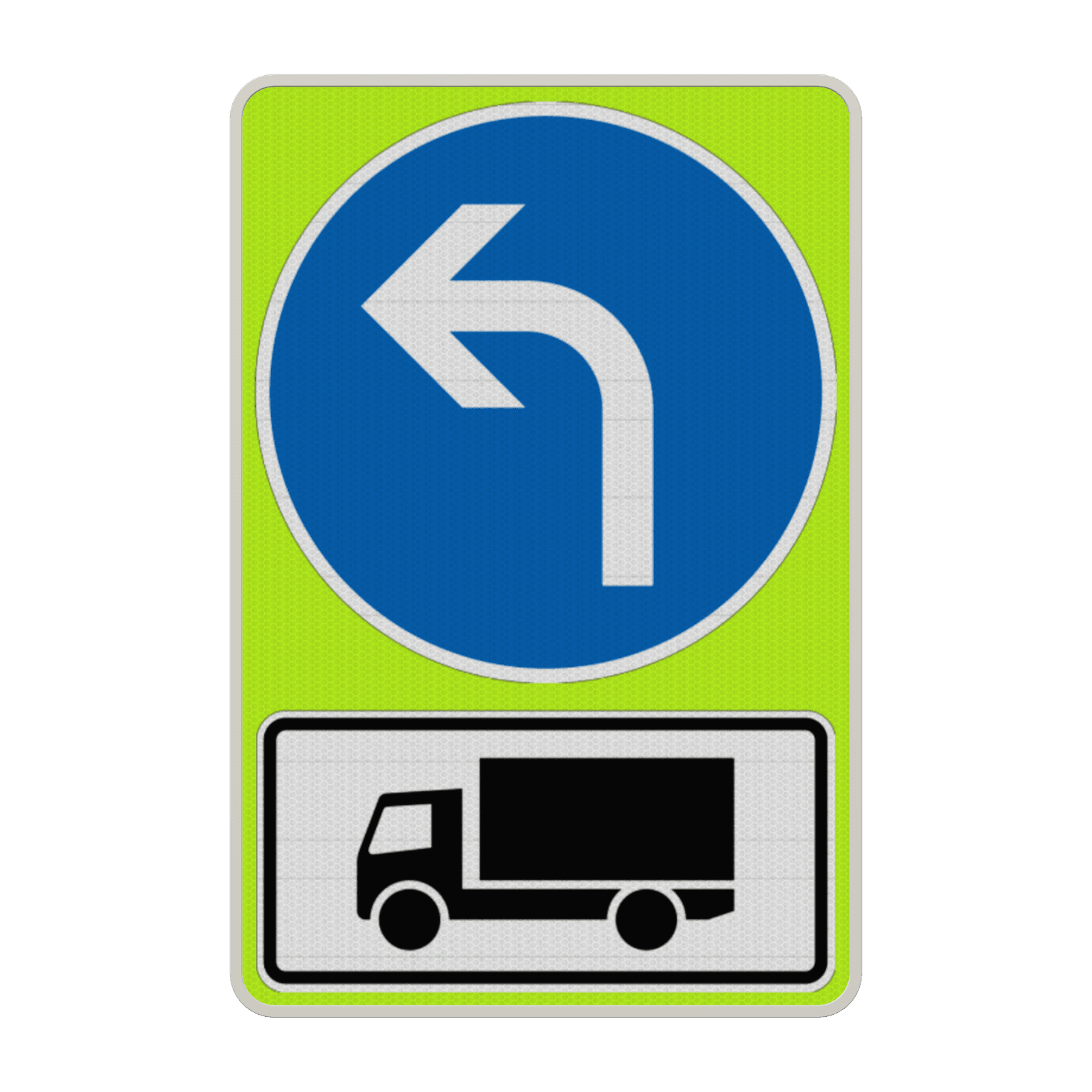 Verkehrsschild - Vorgeschriebene Fahrtrichtung Kraftfahrzeuge