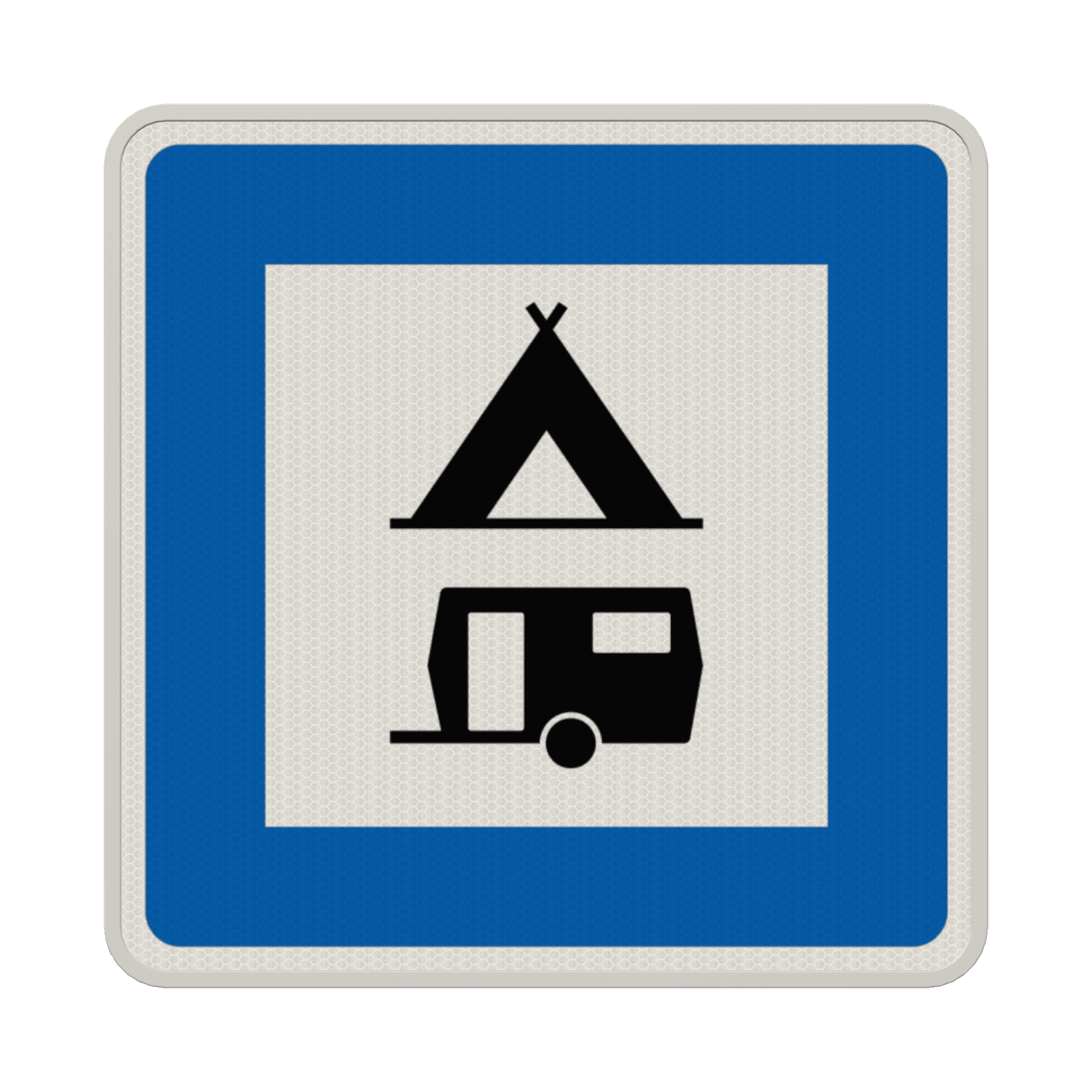 Verkehrszeichen 365-60 - Zelt- und Wohnwagenplatz