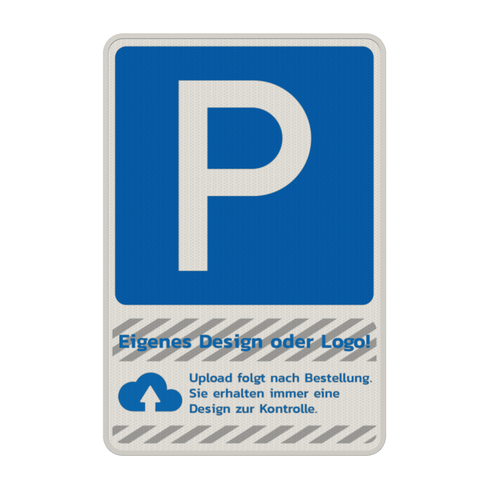 Parkschilder - Parkplatz mit Firmenlogo