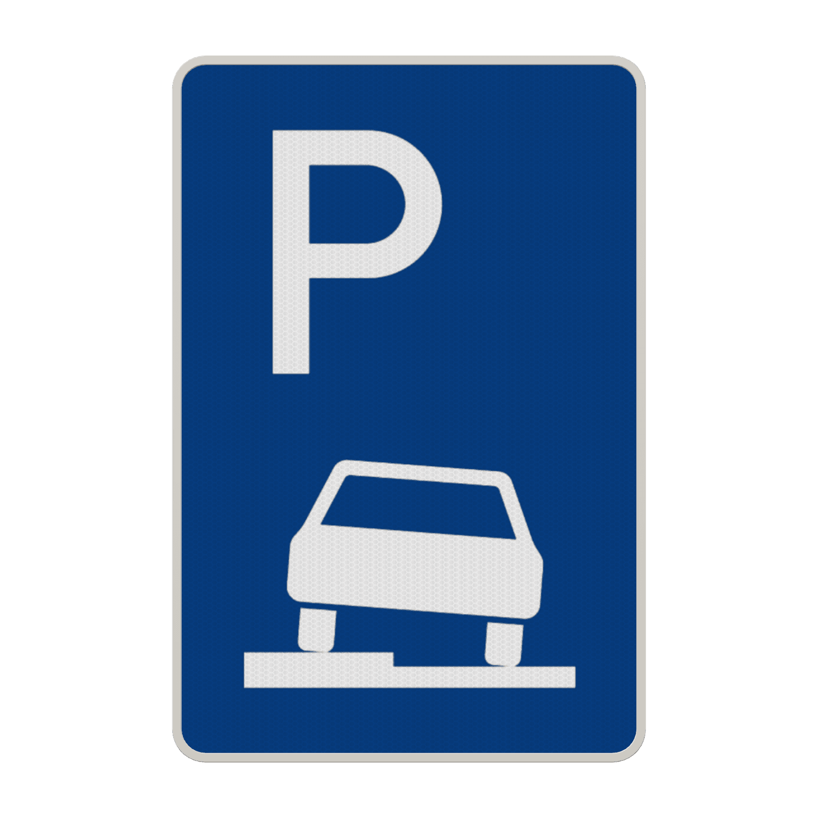 Richtzeichen 315-50 - Parken halb auf Gehwegen