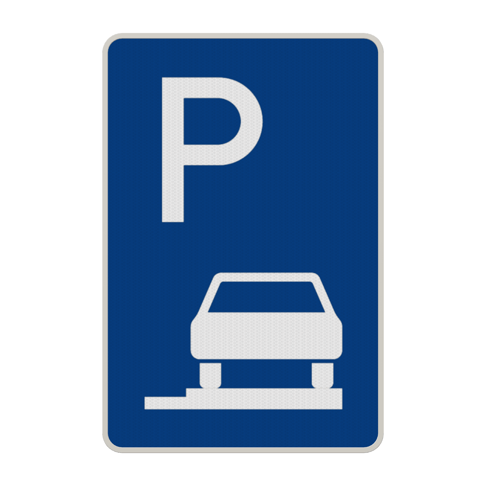 Verkehrszeichen 315-65 - Parken ganz auf Gehwegen