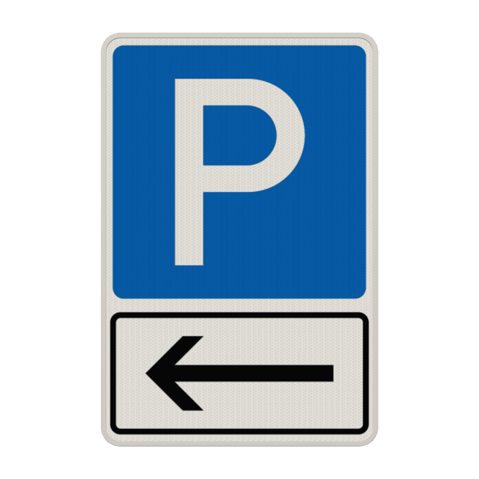 Verkehrszeichen 314-10 - Parken mit Pfeil nach links