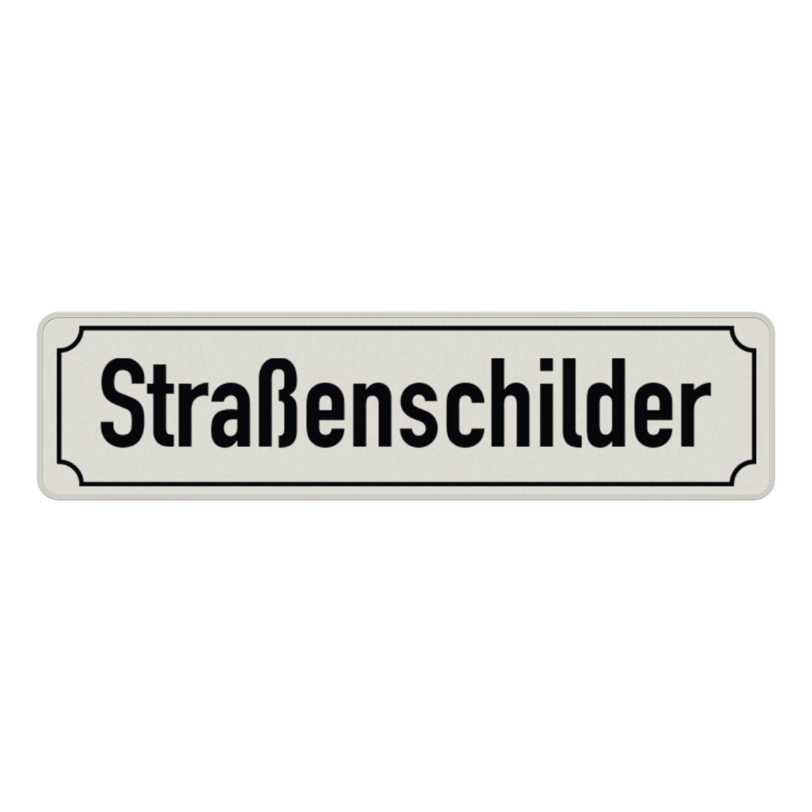 Straßennamenschild 800x200mm - 1 Zeile