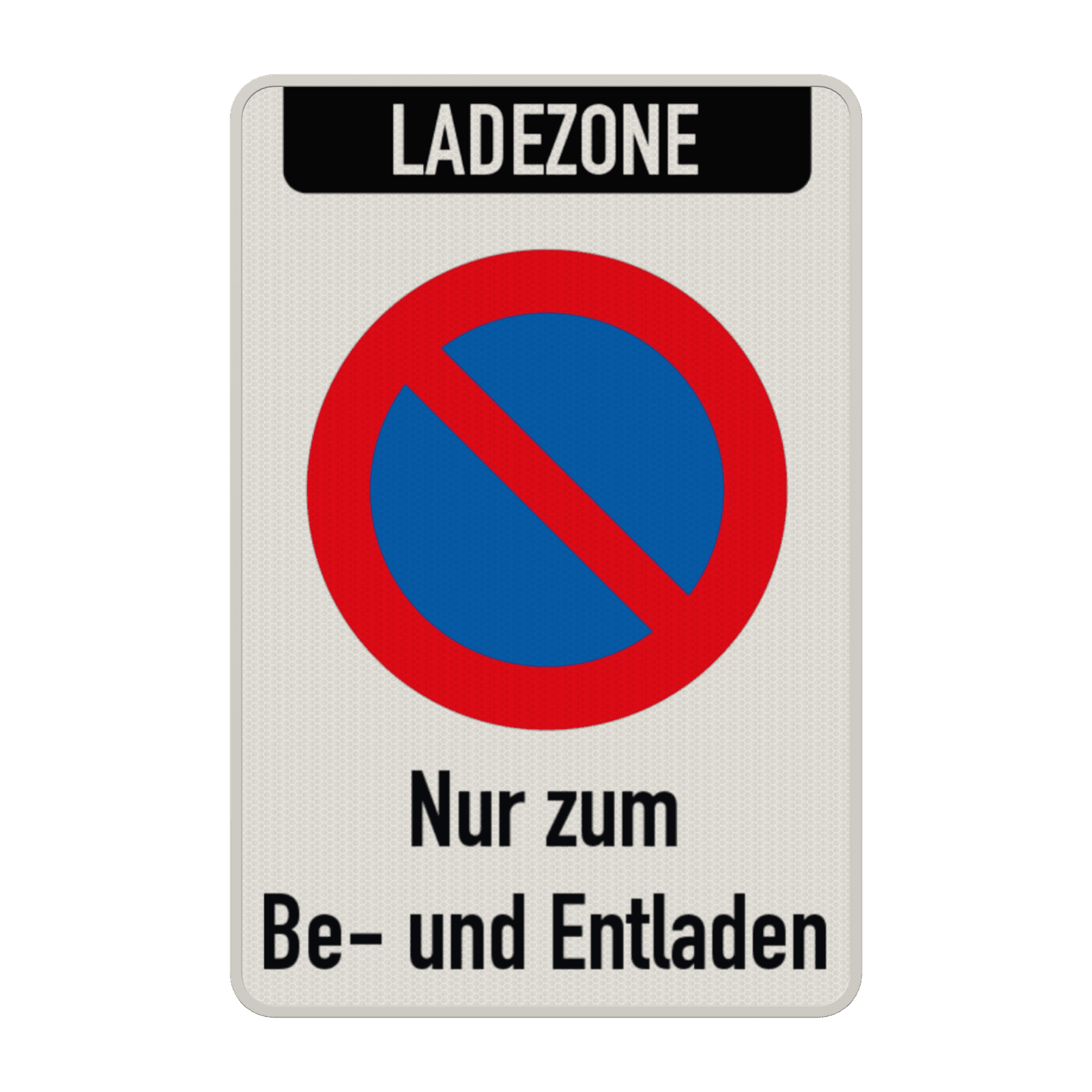 Parkverbotsschilder - LADEZONE - Eingeschränktes Haltverbot, Nur zum Be- und Entladen