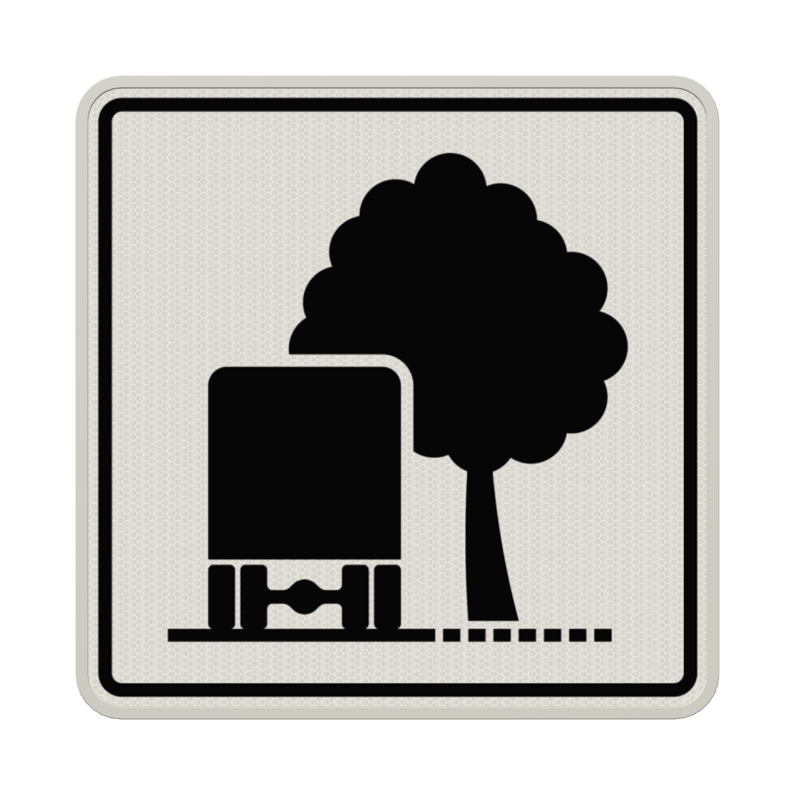 Verkehrszeichen 1006-39 - Eingeschränktes Lichtraumprofil durch Bäume