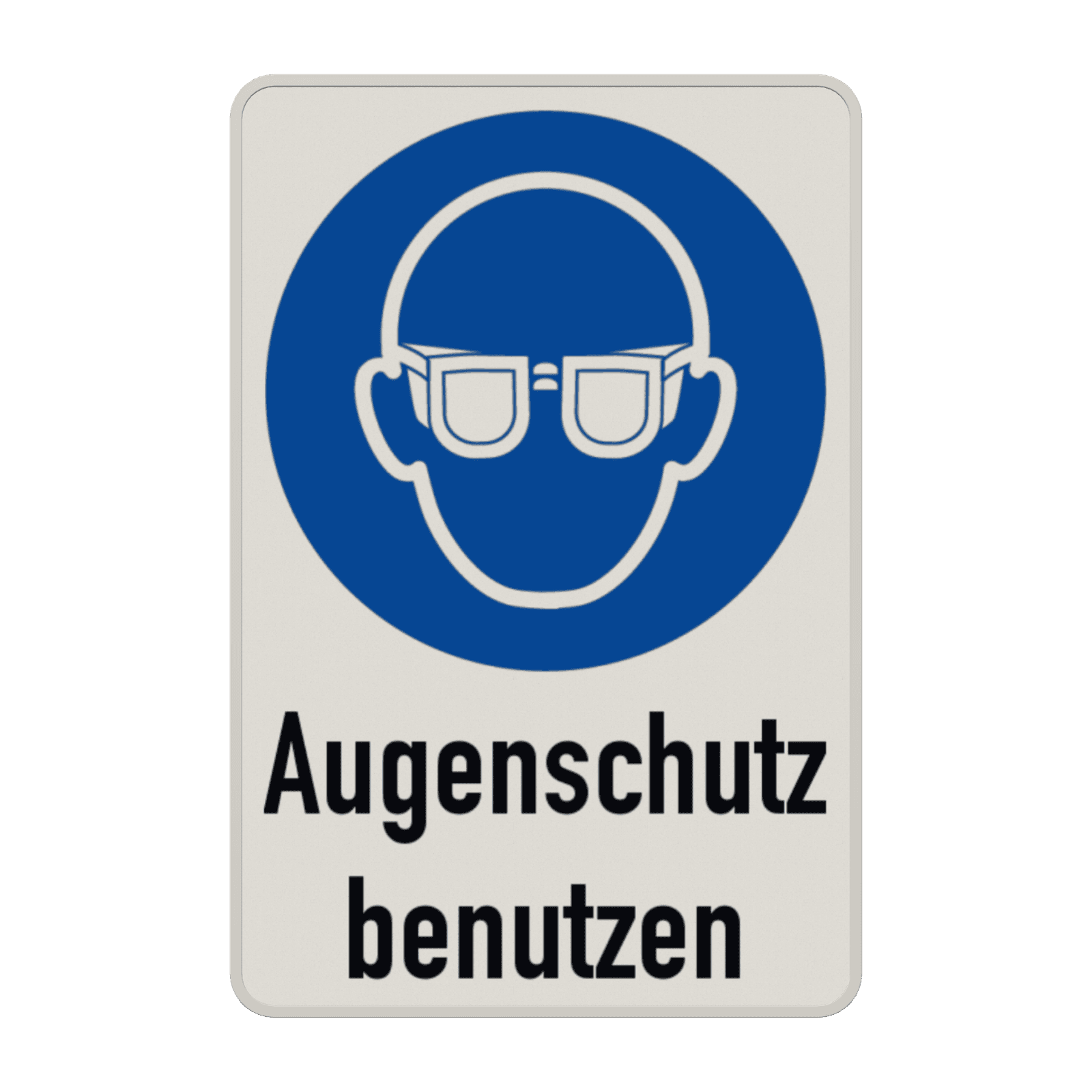 Gebotsschild - Augenschutz benutzen