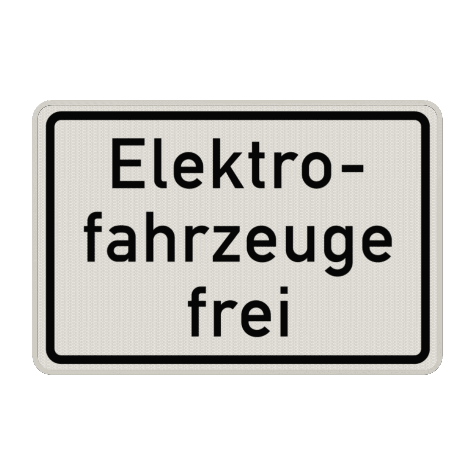 Verkehrszusatzeichen 1026-61 - Elektrofahrzeuge frei