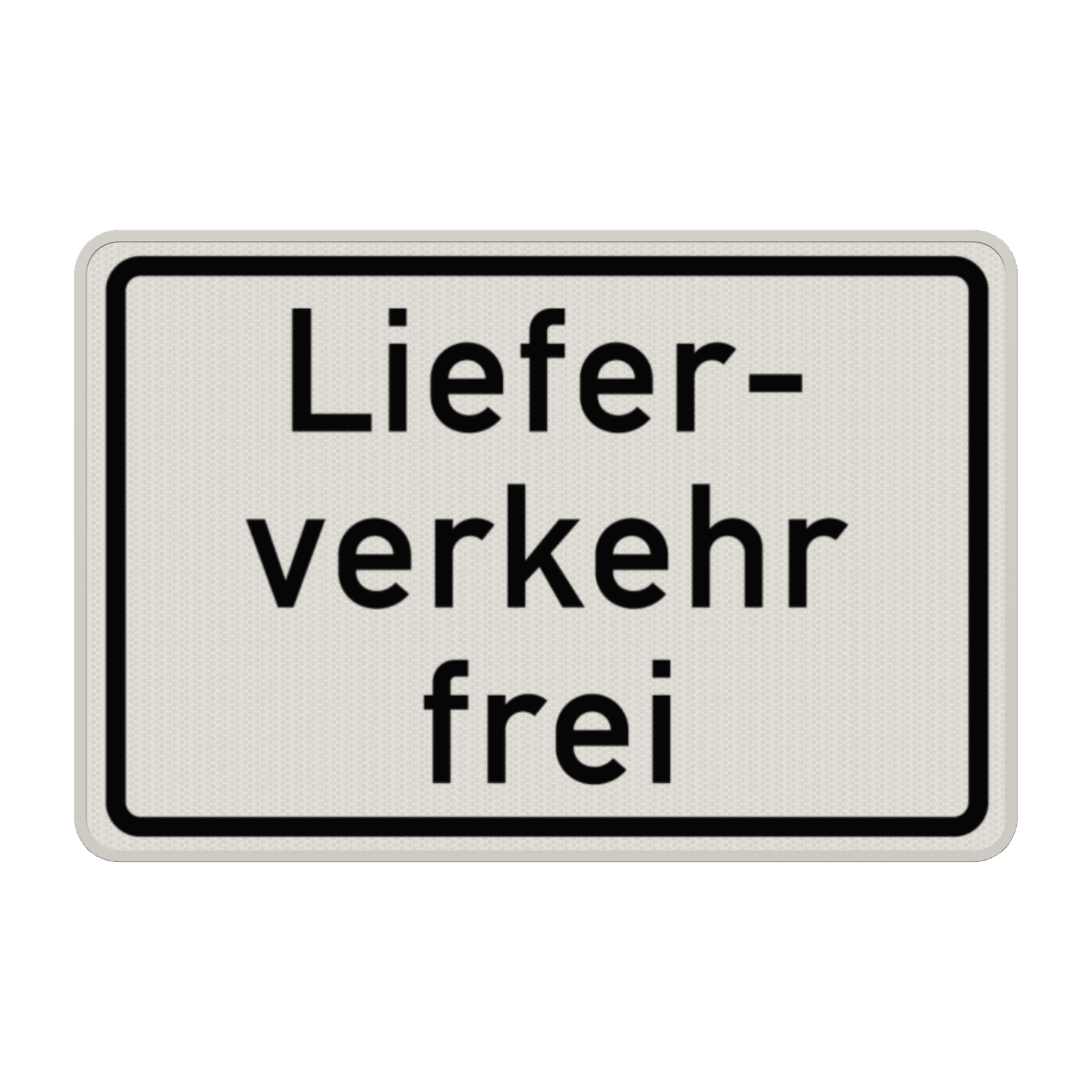 Verkehrszusatzeichen 1026-35 - Lieferverkehr frei