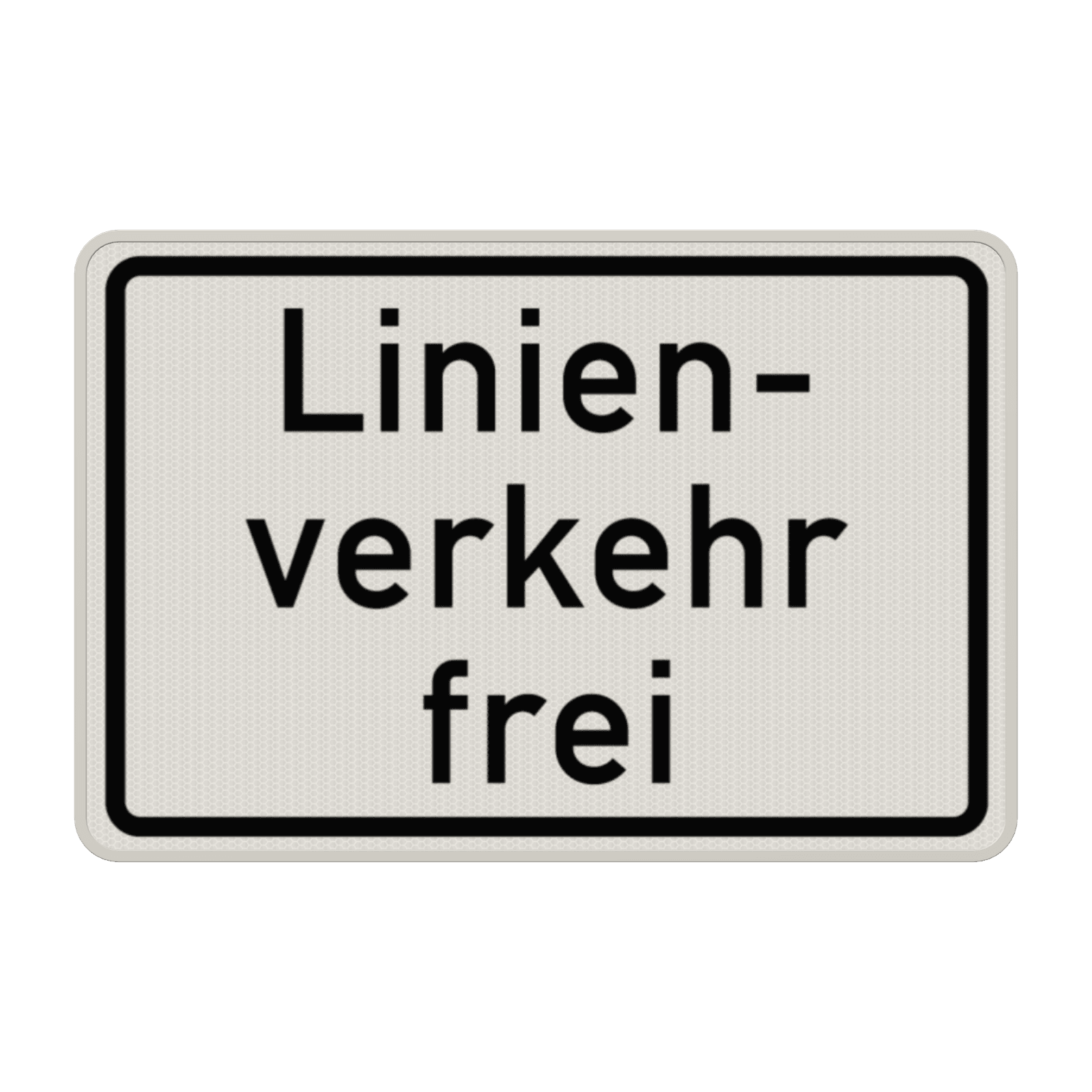 Verkehrszusatzeichen 1026-32 - Linienverkehr frei