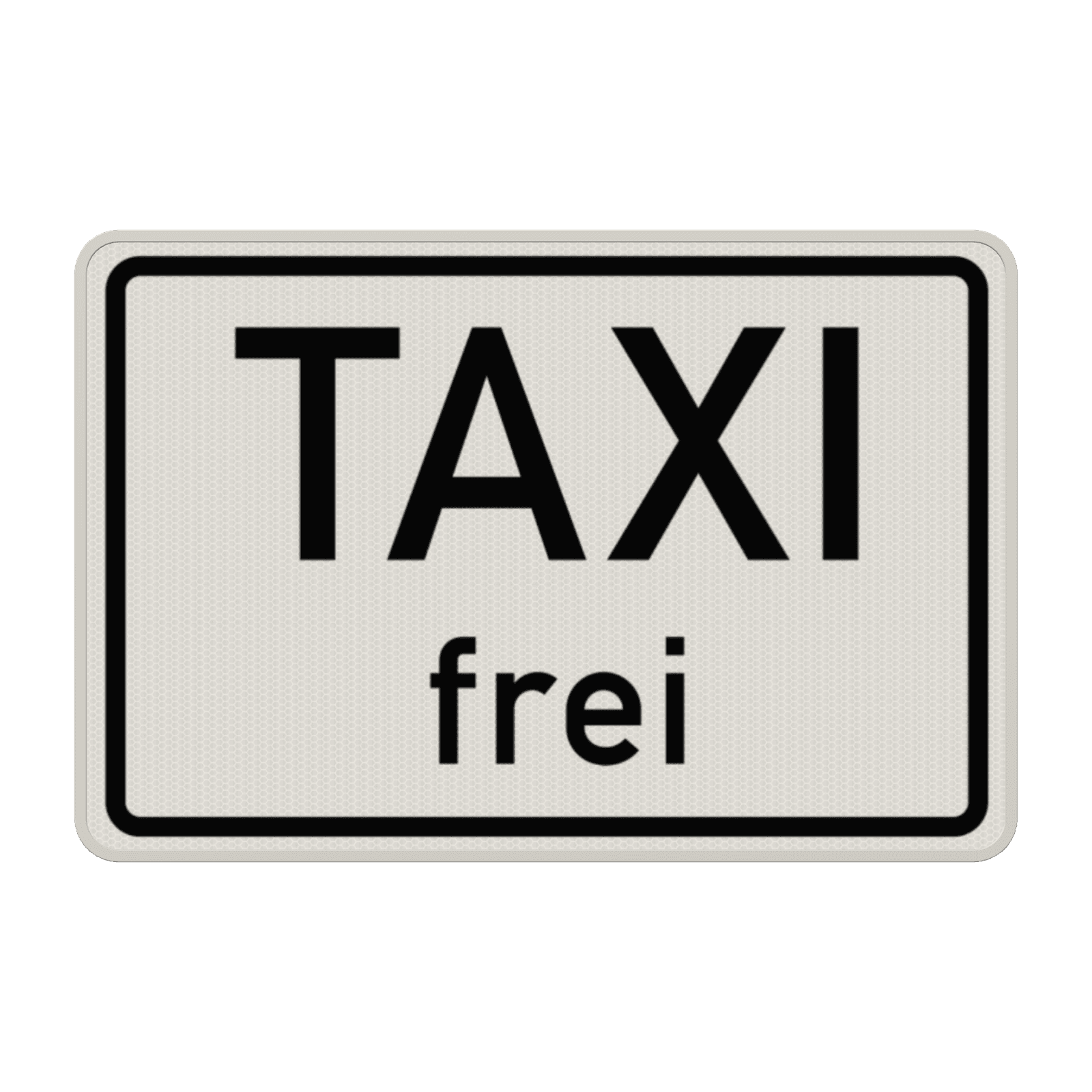 Verkehrszusatzeichen 1026-30 - Taxi frei