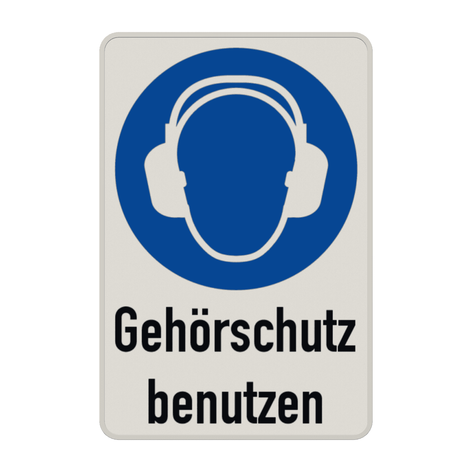 Gebotsschild - Gehörschutz benutzen