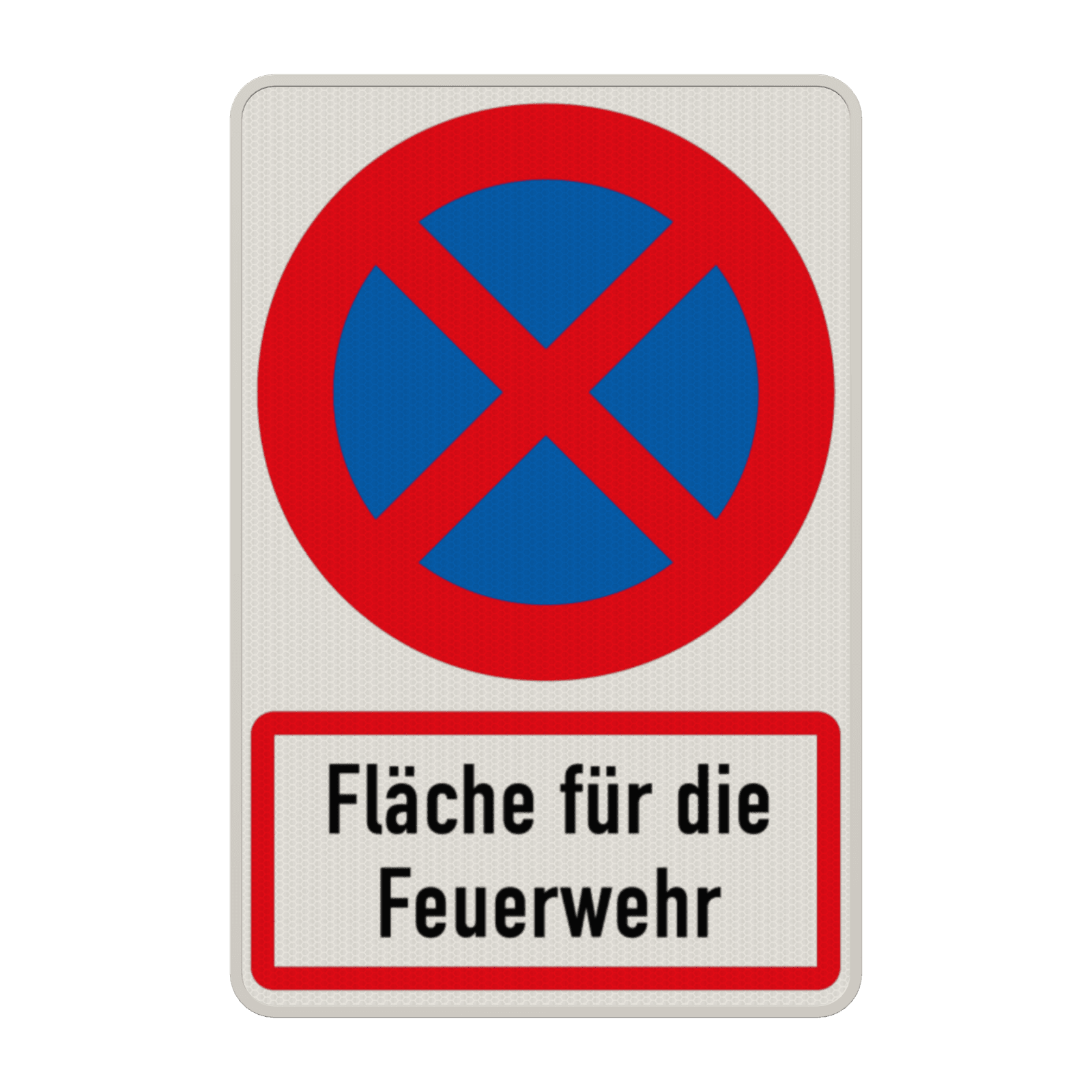 Parkverbotsschild - Absolutes Haltverbot, Fläche für die Feuerwehr