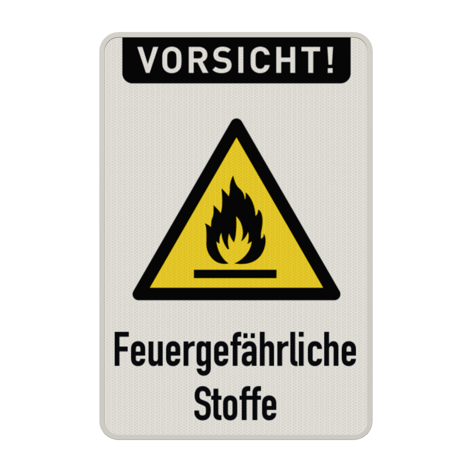 Warnschilder - Vorsicht! Feuergefährliche Stoffe