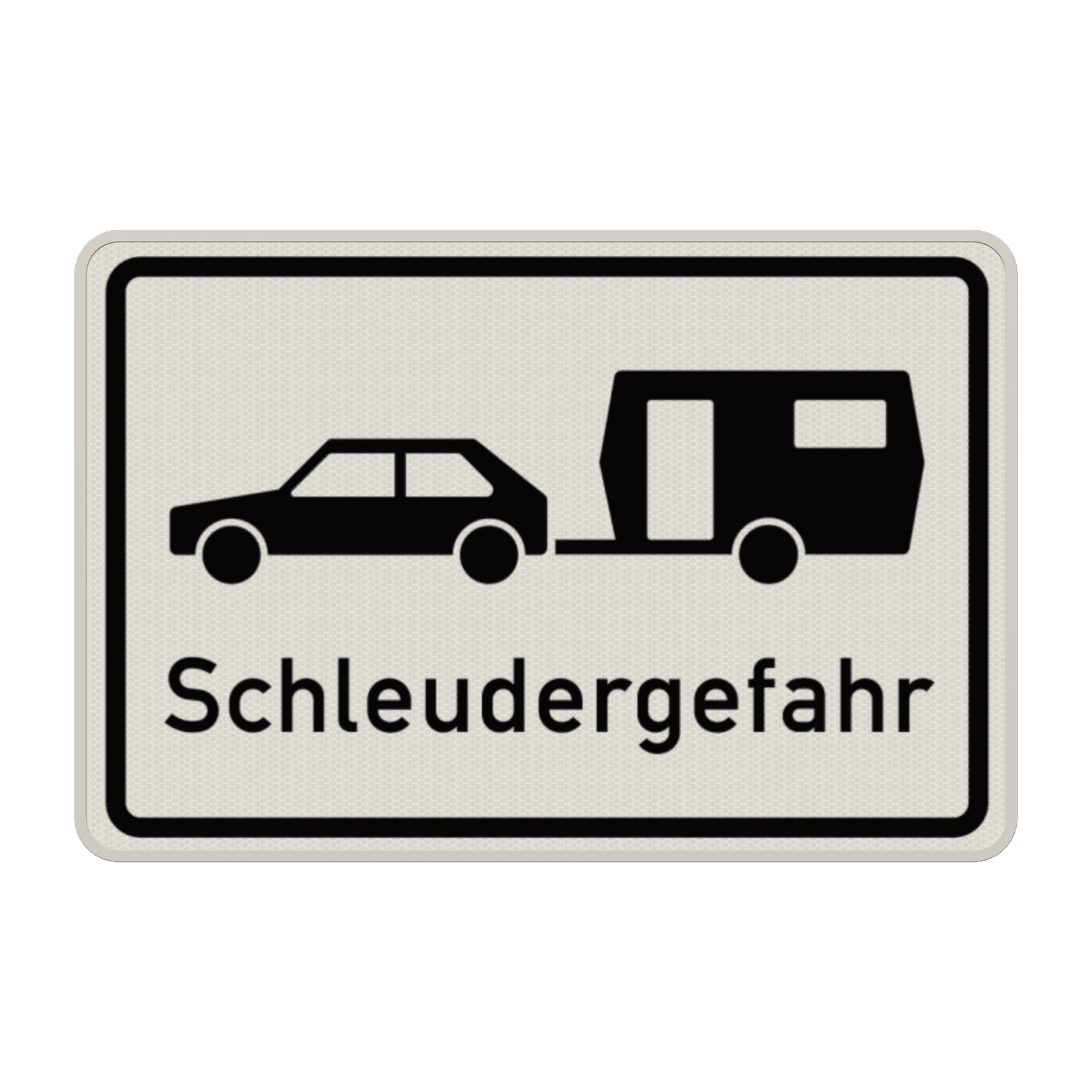 Verkehrszeichen 1006-30 - Schleudergefahr für Wohnwagengespanne