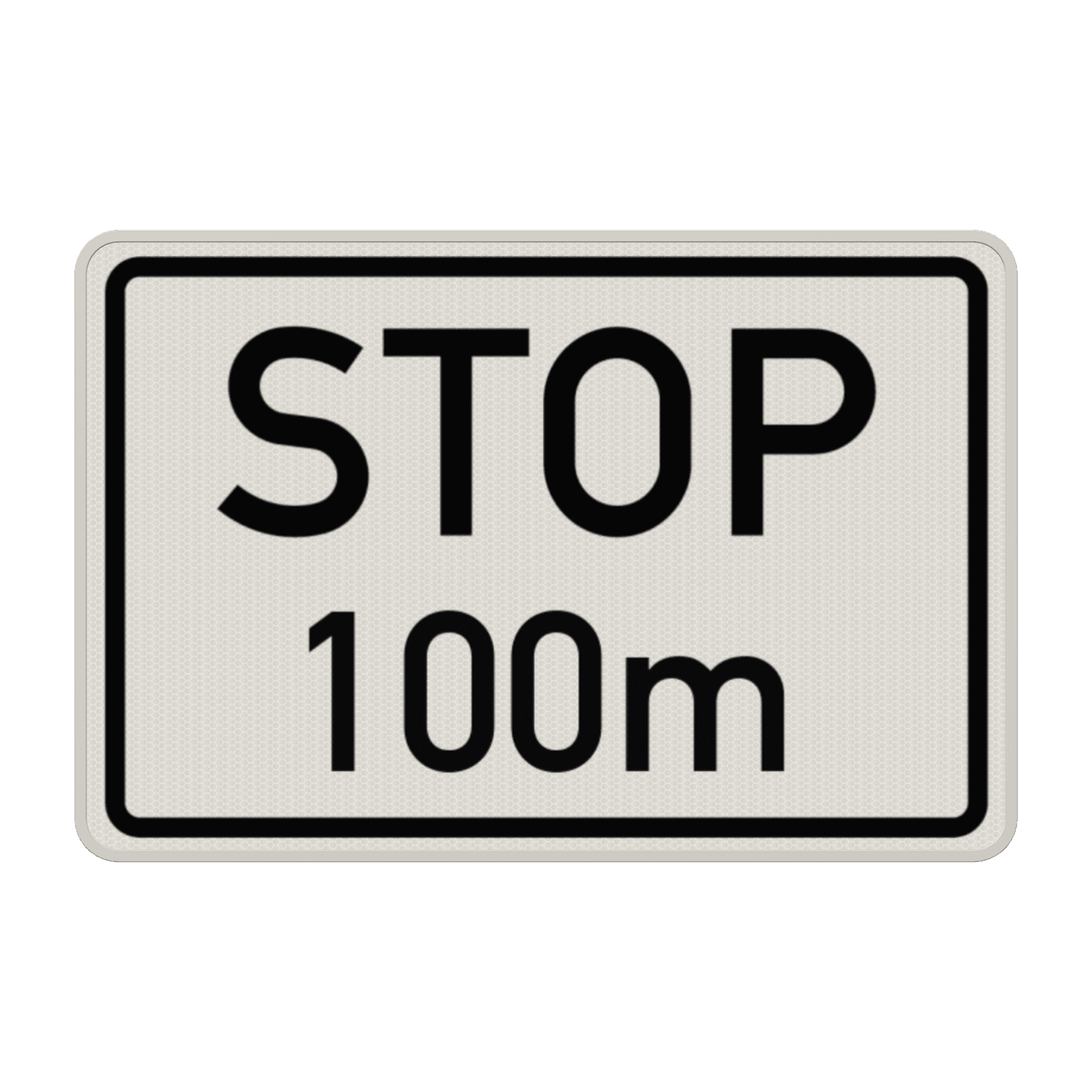 Verkehrszusatzeichen 1004-32 - STOP nach ... m