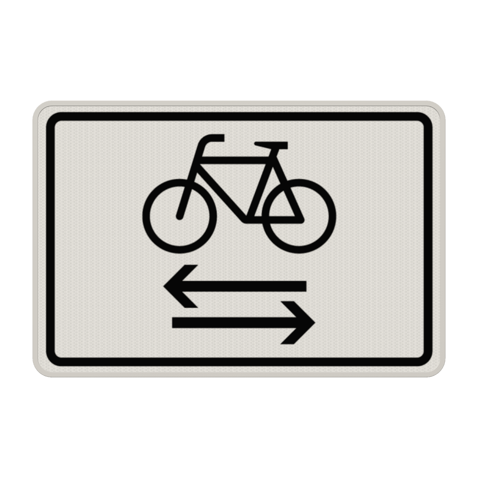 Verkehrszusatzeichen 1000-32 - Radverkehr kreuzt von links und rechts