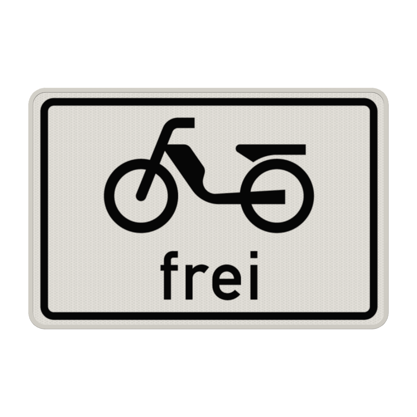Verkehrszusatzeichen 1022-11 - Mofas frei