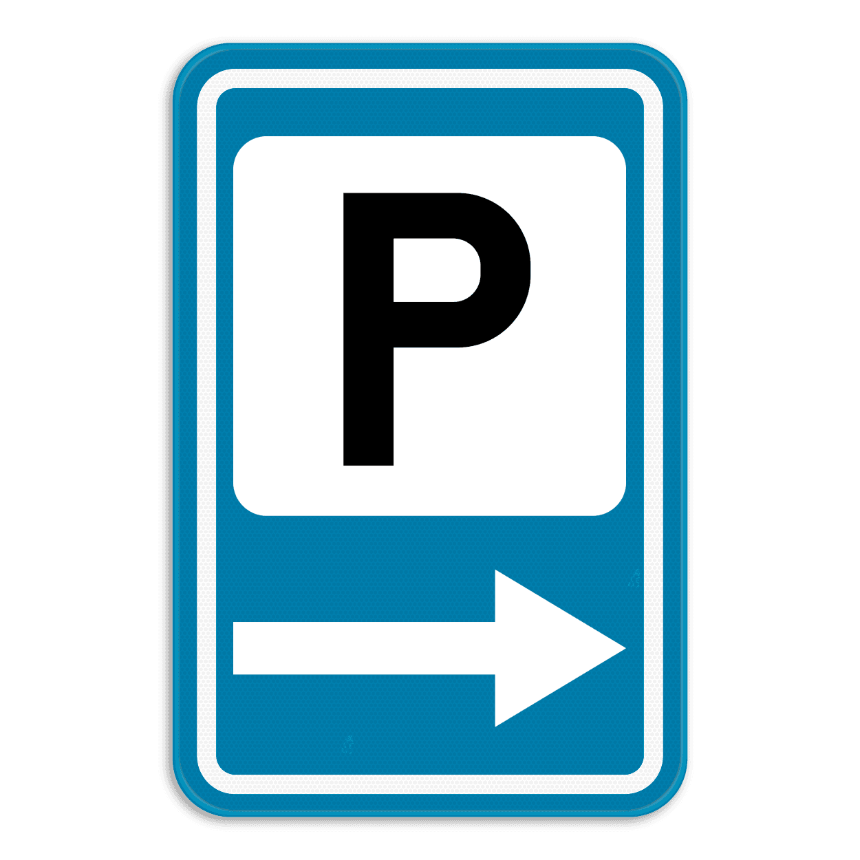 Verkeersbord SB250 F59 - Aankondiging van een parking