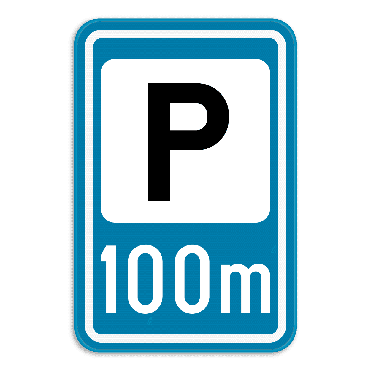 Verkeersbord SB250 F59a - Aankondiging van een parking