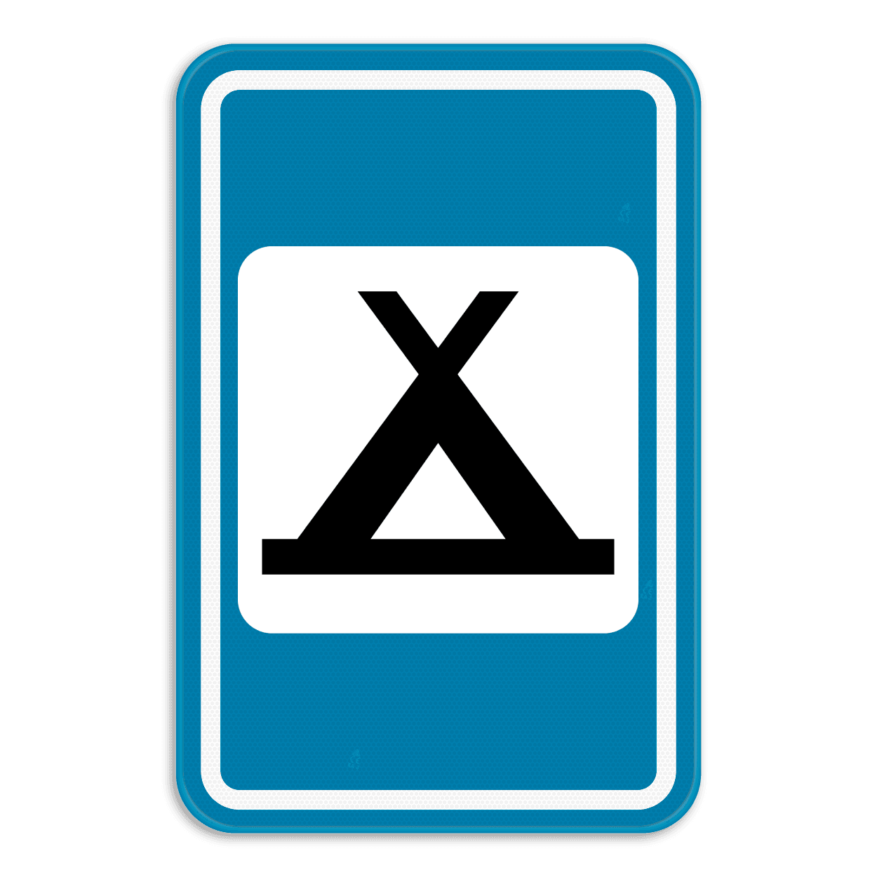 Verkeersbord SB250 F71 - Kampeerterrein