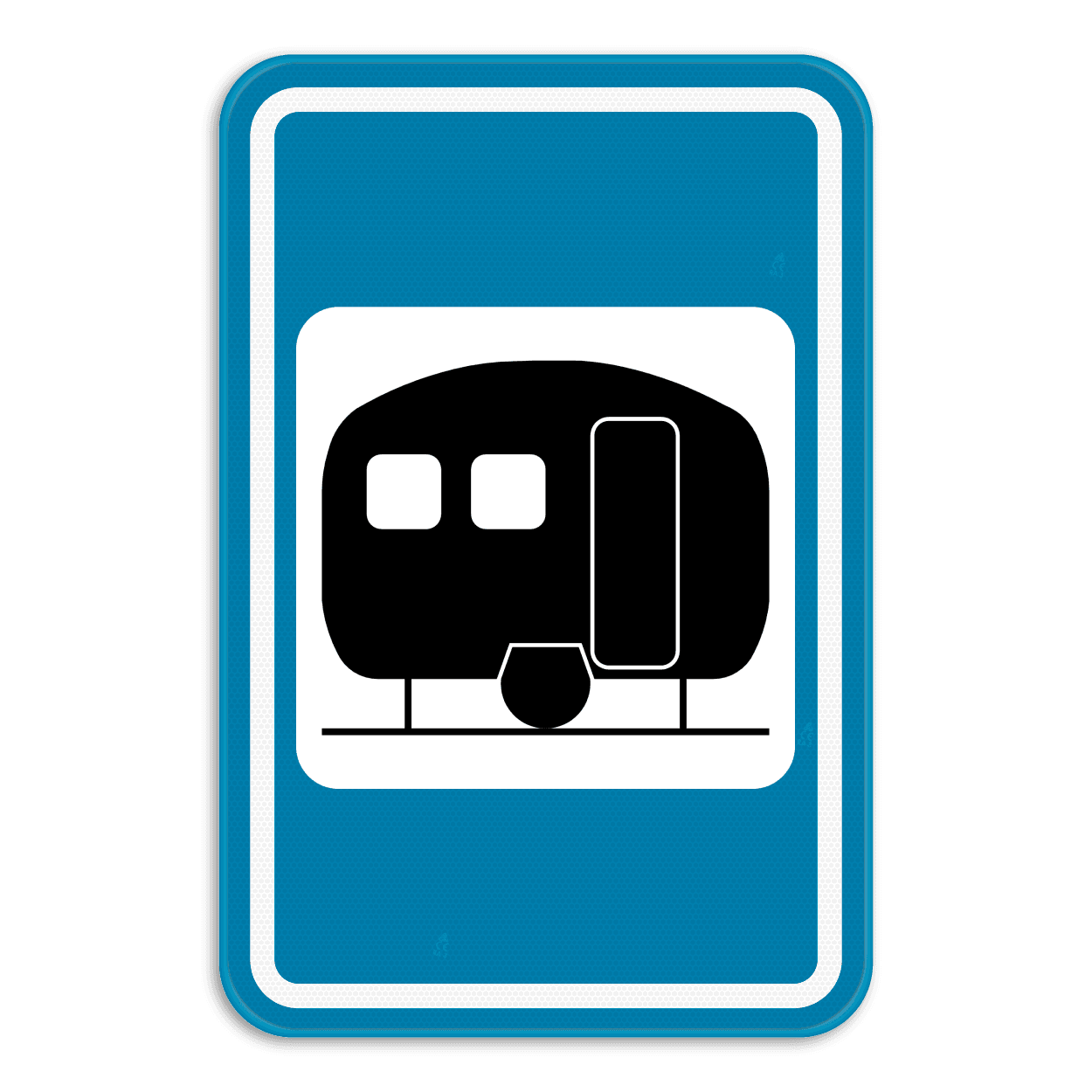 Verkeersbord SB250 F73 - Caravanterrein