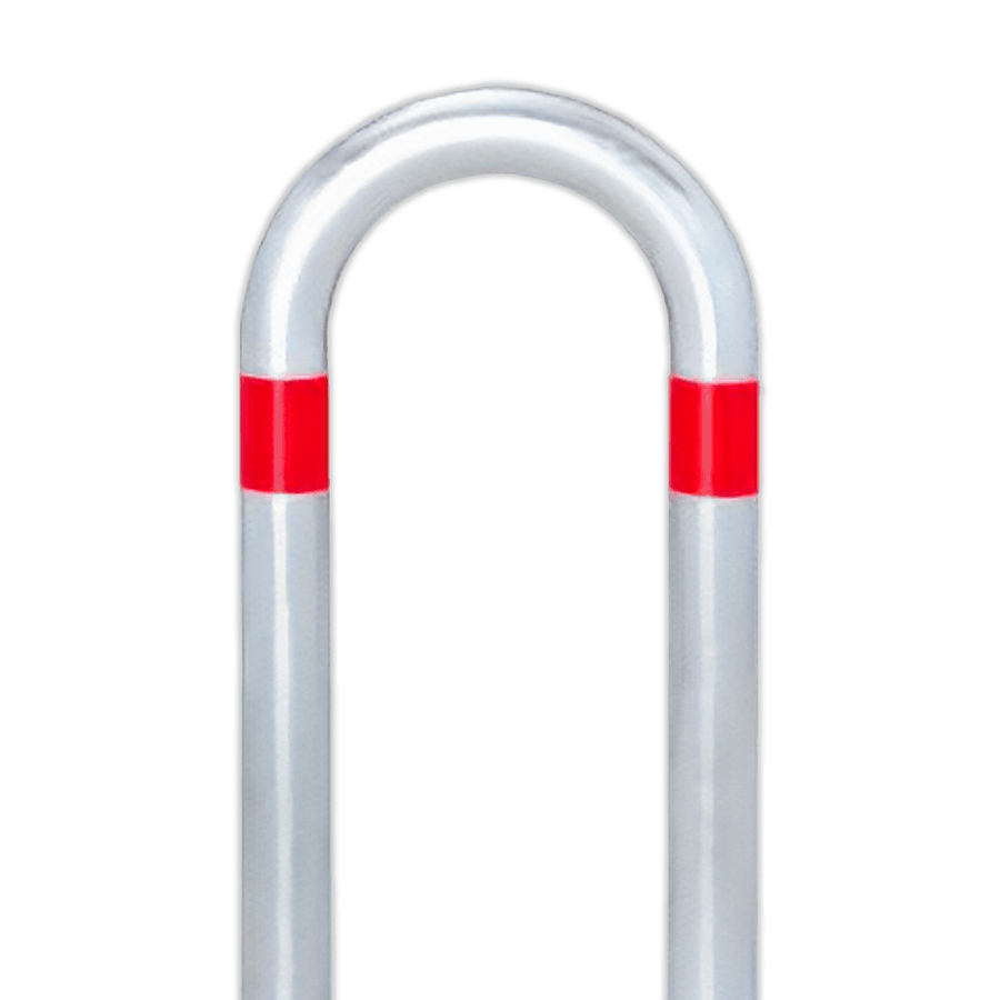 Barre de protection en acier 360x800xØ60mm réfléchissant